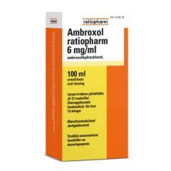 AMBROXOL RATIOPHARM oraaliliuos 6 mg/ml 100 ml